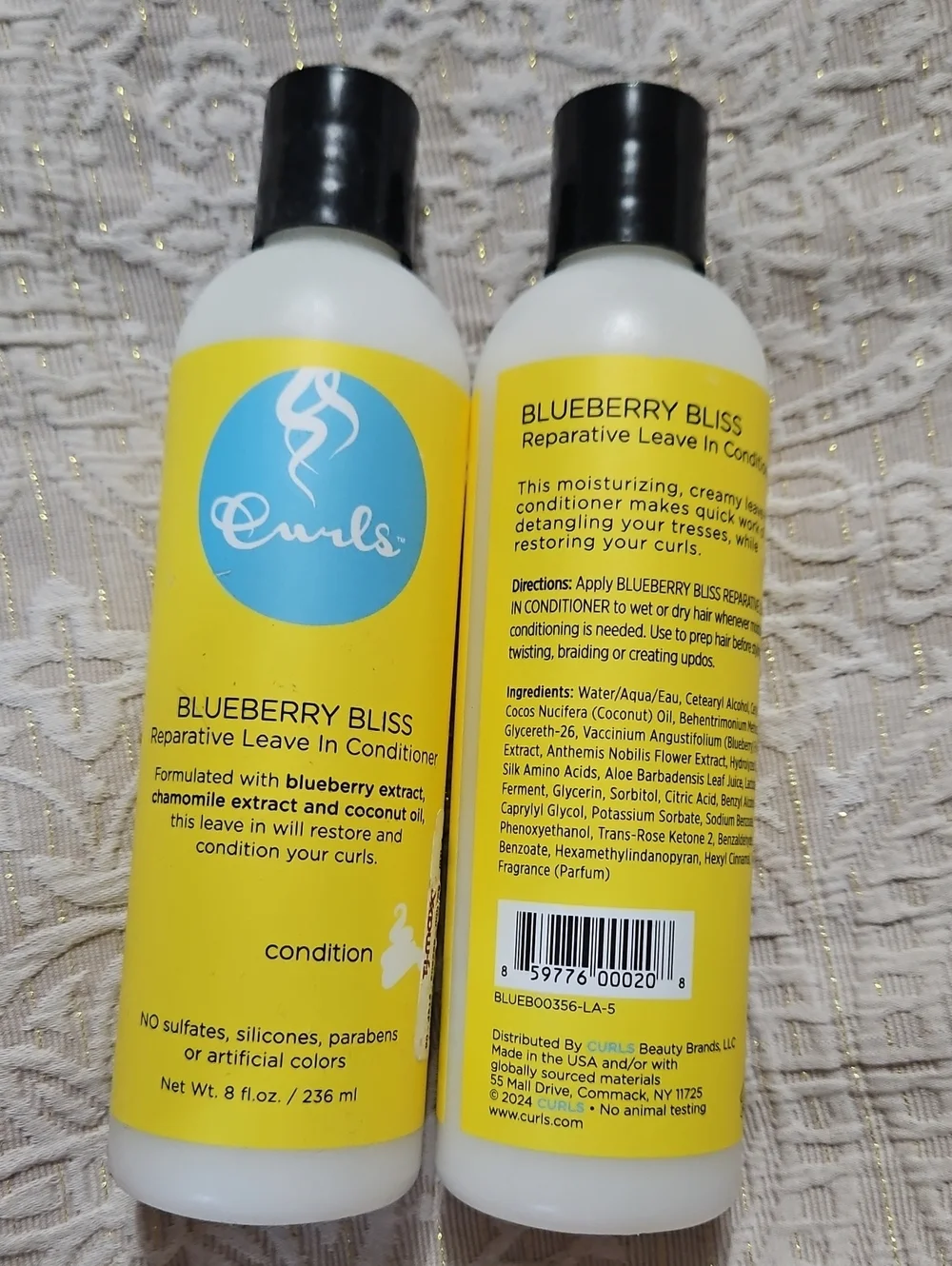 2 NEW Bottles Blueberry Bliss Reparative Leave-In Conditioner
